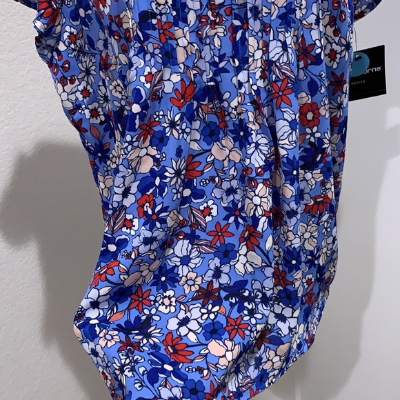 🆕NWT Liz Claiborne Floral Blouse - Picture 6 of 11